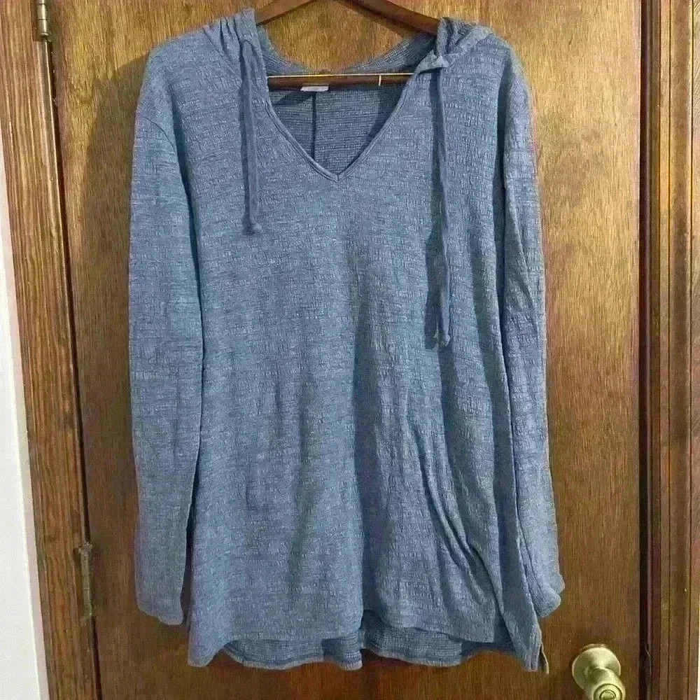Agnes and Dora oversized Blue lightweight Hoodie